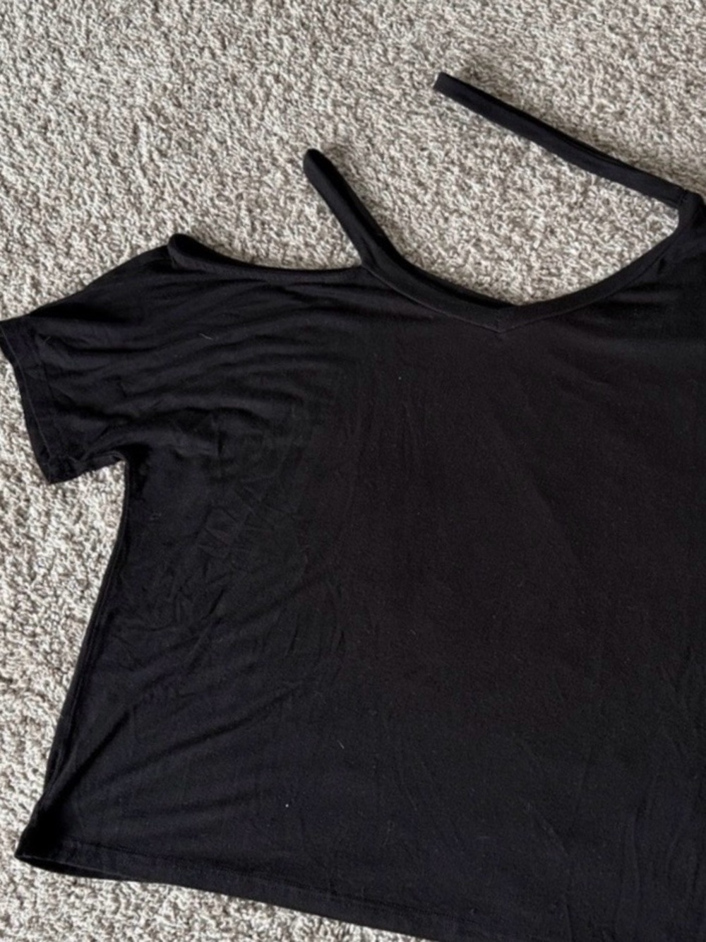 Black Women's Off-Shoulder Tee - SHEIN